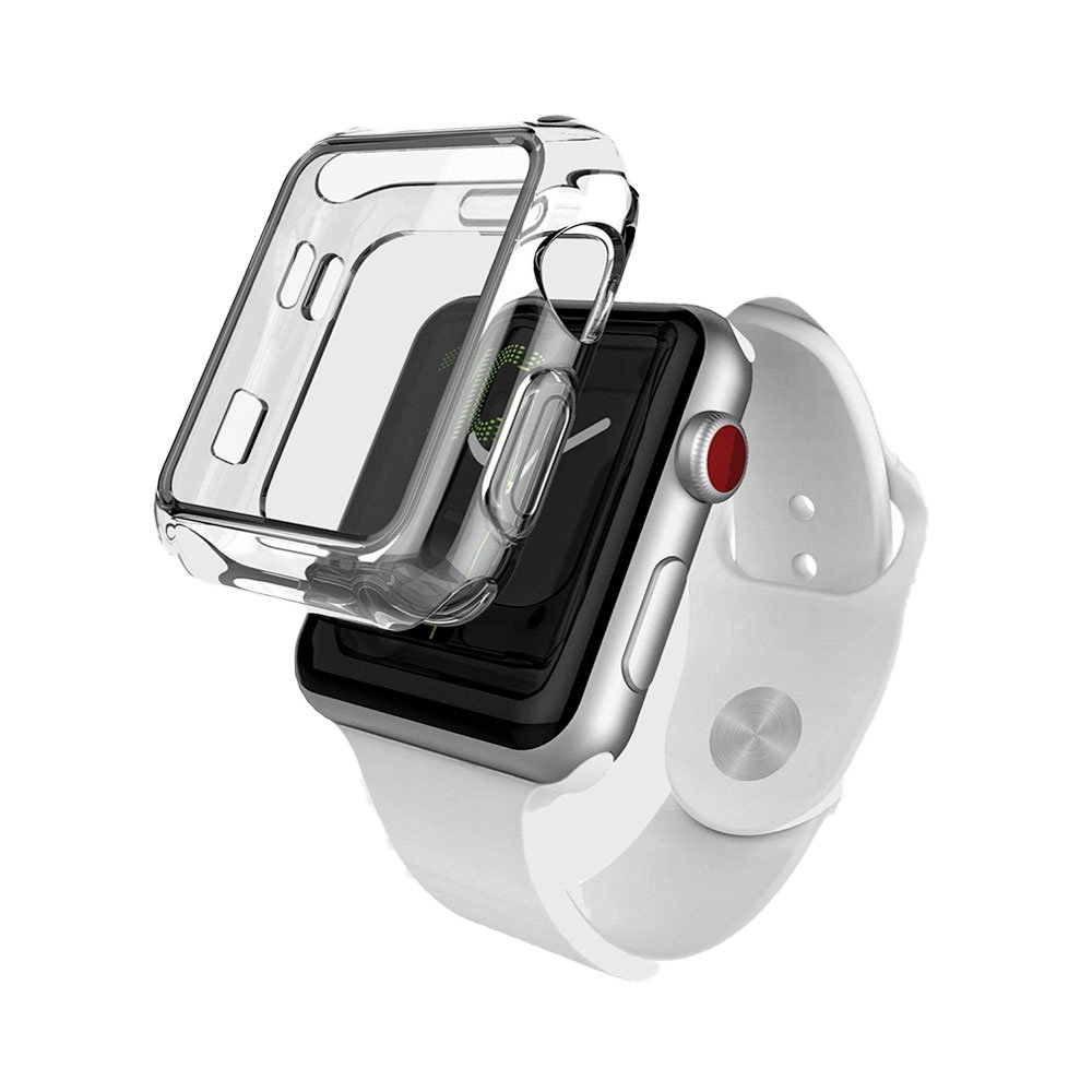 Raptic ochranné sklo 360x Bumper Case pre Apple Watch 41mm 7/8/9 - Clear R-463546