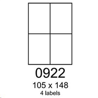 RAYFILM Štítky 105x148 univerzálne červené *R01220922A R0122.0922A