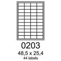 RAYFILM Štítky 48,5x25,4 vysokolesklé biele laser *R01190203A R0119.0203A