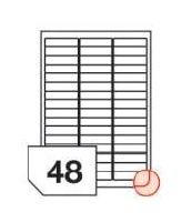 RAYFILM Štítky 63,5x16,9 univerzálne biele *R01000401A R0100.0401A