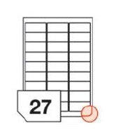 RAYFILM Štítky 63,5x29,6 biele s odnímateľným lepidlom *R01020437A R0102.0437A