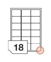 RAYFILM Štítky 63,5x46,6 univerzálne biele *R01000412A R0100.0412A