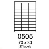 RAYFILM Štítky 70x30 univerzálne červené *R01220505A R0122.0505A
