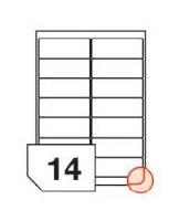 RAYFILM Štítky 99,1x38,1 univerzálne biele eco *R0ECO0810A R0ECO.0810A