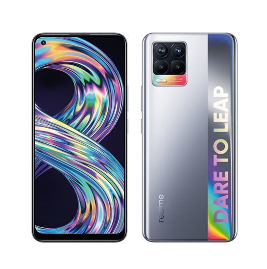 Realme 8 - Cyber Silver 6,4" AMOLED/ DualSIM/ 128GB/ 8GB RAM/ LTE/ Android 11 RMX3085