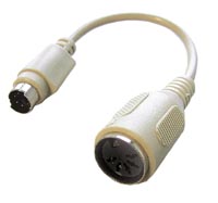 redukce klávesnice DIN-PS/2, kabel