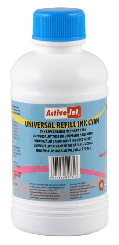 Refill system ActiveJet Universal cyan 250ml URB-250C