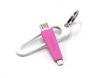 Remax datový kabel RC-024i , lighting, výstup 2A,délka: 0.068m, růžová barva AA-7107