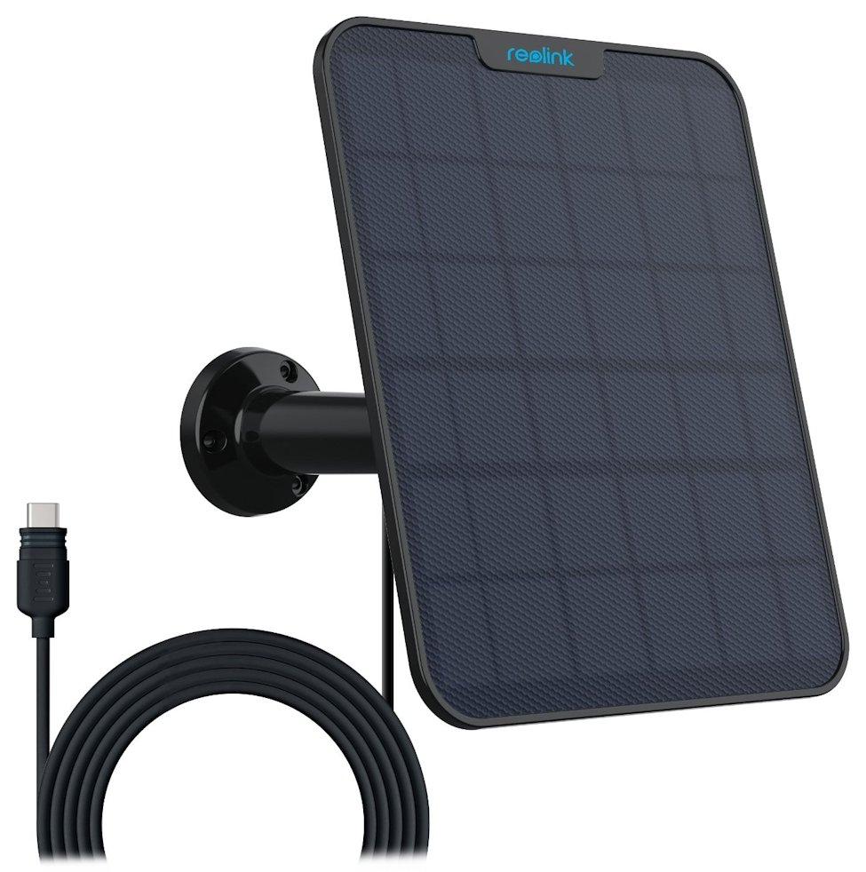 Reolink Solar Panel 2 pro bateriové Reolink kamery, 6W, USB-C, černý Solar Panel 2 Black Type-C