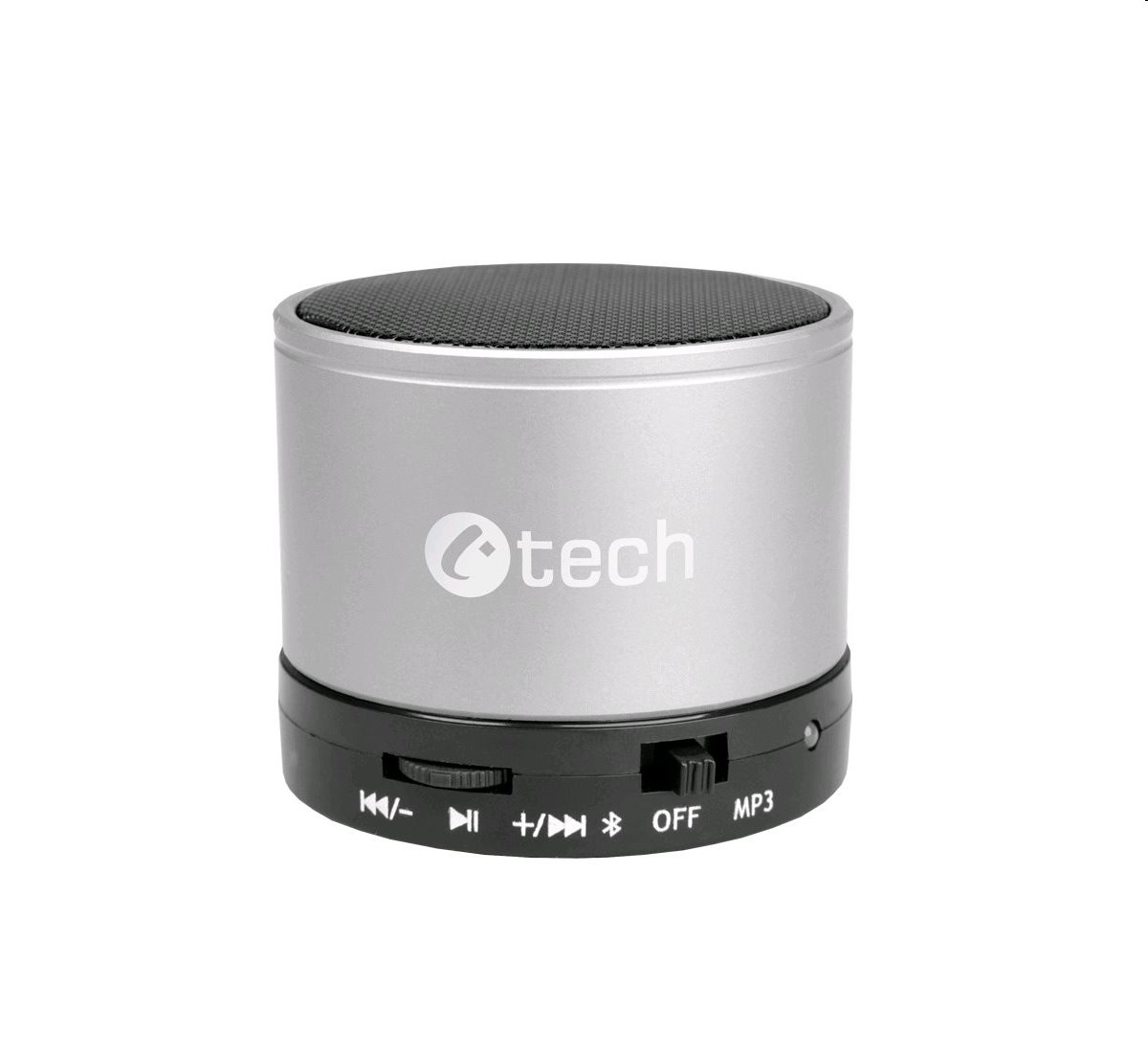 repro C-TECH SPK-04S, bluetooth, stříbrné