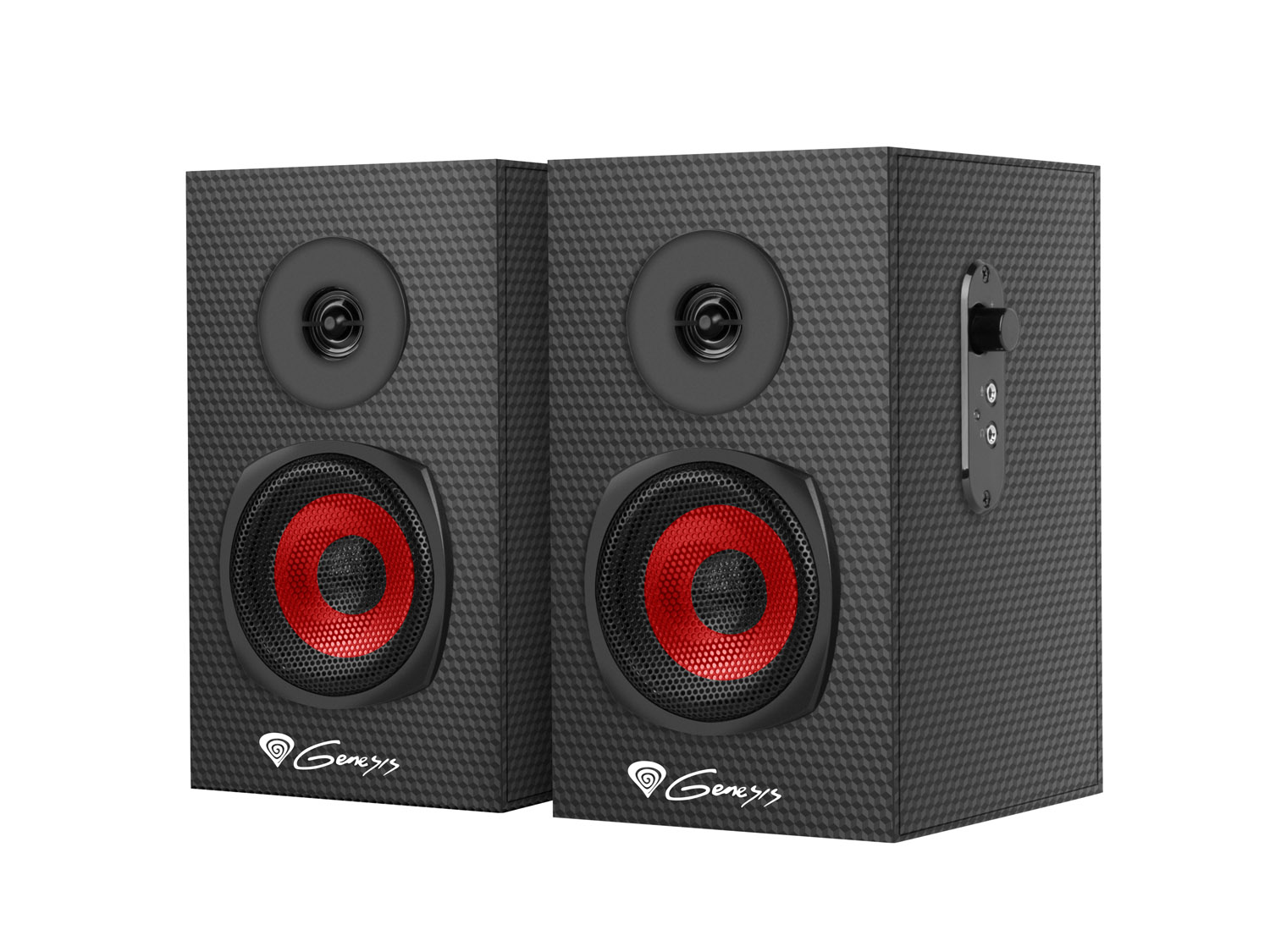 Reproduktory 2.0 20W GENESIS HELIUM 200, 1x jack 3,5mm, dřevo NCS-1305