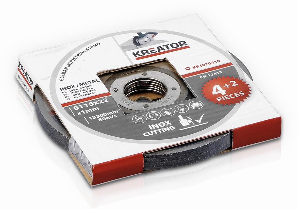Rezný kotúč Kreator KRT070410 115 x 1mm, 6ks
