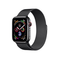 RhinoTech ocelový řemínek milánský tah pro Apple Watch 38 / 40 / 41mm černý RTACC217