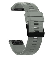 RhinoTech řemínek pro Garmin QuickFit sportovní silikonový 22mm šedý RTSS-033-GY