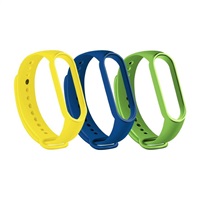 RhinoTech řemínky pro Xiaomi Mi Band 5 (3-pack tmavě modrá, žlutá, zelená) RTACC228