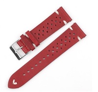 RhinoTech univerzální řemínek Genuine Leather Quick Release 22mm růžový RTPS-006-RG