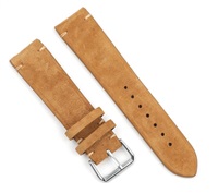 RhinoTech univerzální řemínek Genuine Suede Leather Quick Release 22mm hnědý RTPS-013-BN