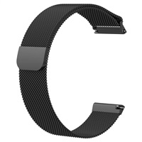 RhinoTech univerzální řemínek milánský tah Quick Release 22mm černý RTMS-007-BK