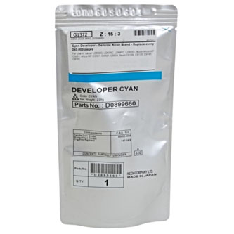 Ricoh originál developer D0899660, cyan, 240000str., Ricoh Aficio MPC 3001, 3501, 4501, 5501