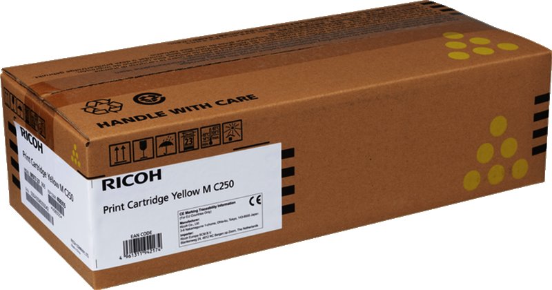 Ricoh originál toner 408355, yellow, 2300str., Ricoh P C300, 301W, 302FW, 301SF