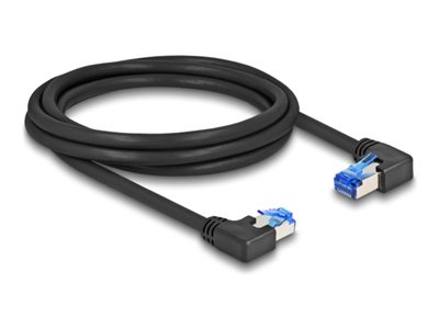 RJ45 Network Cable Cat.6A S/FTP right/, RJ45 Network Cable Cat.6A S/FTP right/ 80465
