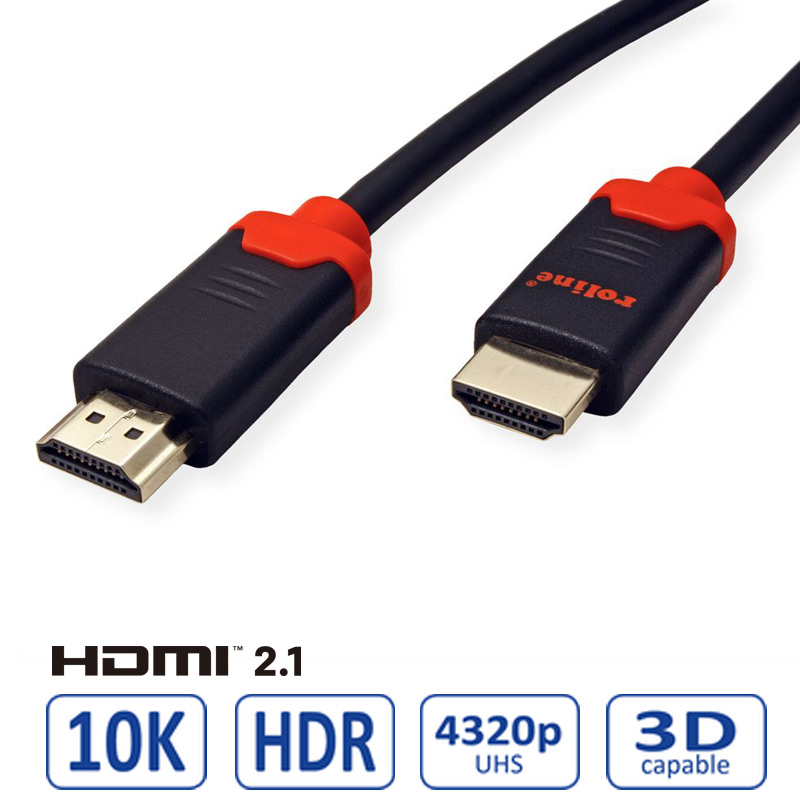 ROLINE Kábel HDMI 2.1 M/M 2m, 10K Ultra High 11.04.5942-10