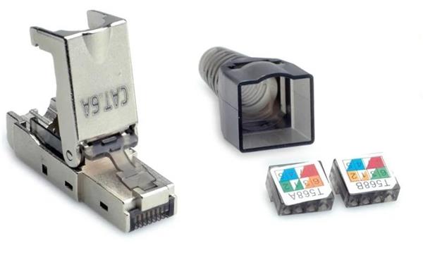 ROLine Konektor 8/8 RJ45 cat.6a/7, 10Gbit, na drôt, montáž bez klieští AWG 23-26 26990373