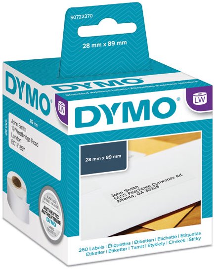 rolka DYMO 99010 Standard Adress Labels 89x28mm (2ks) S0722370
