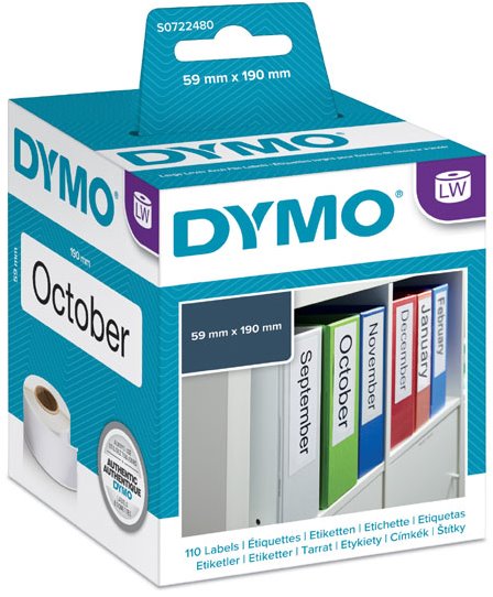 rolka DYMO 99019 Large Lever Arch File Labels 190x59mm S0722480