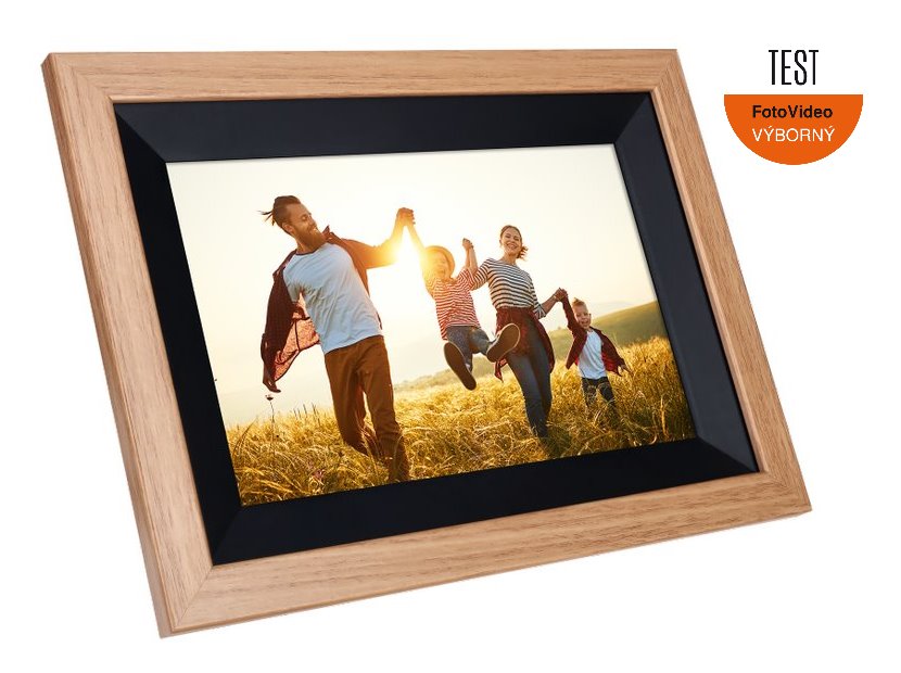 Rollei fotorámeček WiFi 105/ úhlopříčka 10.1"/ 8GB/ 1W/ Frameo APP/ Dřevo/ Hnědý 30274