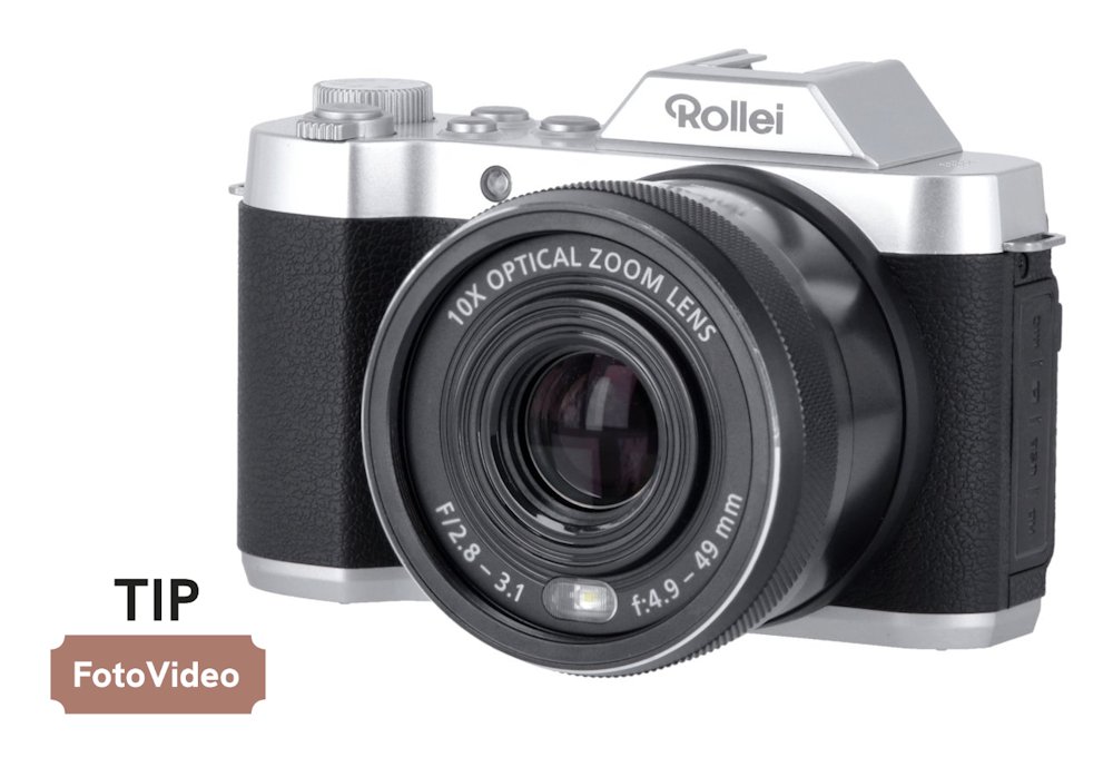 Rollei Powerflex 10x Retro/ 8 MPix/ 10x zoom/ 2,88" LCD/ 1440p video/ Černý 40530