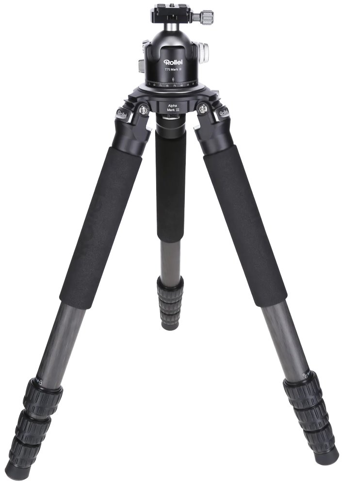 Rollei Stativ Rock Solid Tripod Alpha Mark III/ Zátěž 30kg/ Vytažený 167.5 cm/ Karbon 22965