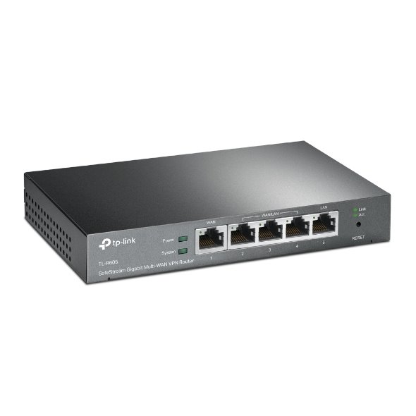 Router TP-Link TL-ER605 SafeStream VPN 1x GWAN + 3x GWAN/LAN + 1x GLAN, Omáda SDN