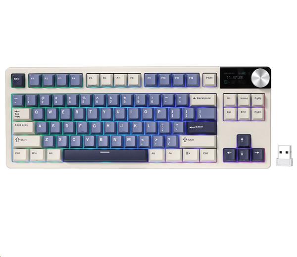 ROYAL KLUDGE RK S85 Horizon Blue Gaming Keyboard Beige switch RK-S85-HRZBLU-BEGSW-US