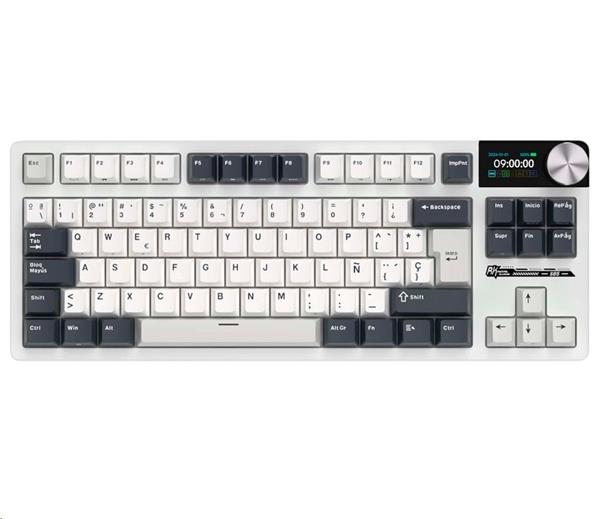 ROYAL KLUDGE RK S85 White Night Gaming Keyboard Beige switch RK-S85-WHNIGHT-BEGSW-US