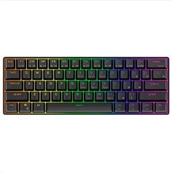 ROYAL KLUDGE RK61 Black Gaming Keyboard Red switch RK-61-BLK-REDSW-US