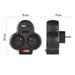 Rozbočovacia zásuvka 2×, vyp., 1×USB-A+1×USB-C, čierna 8592920151235