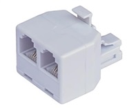 Rozdvojka RJ11, 1x6p4c/2x6p4c - telefonní