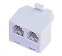 Rozdvojka RJ12, 1x6p6c/2x6p6c - telefonní
