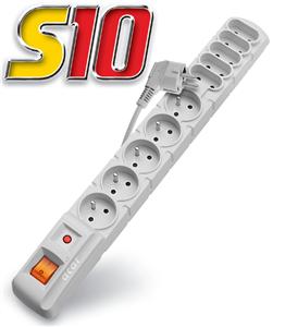 Rozvodný panel ACAR S10/3m 5+5x220V černý+přep.och 5027121353