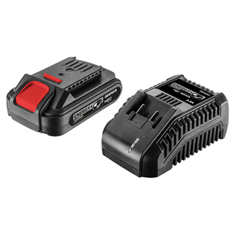 Sada batérie a nabíjačky, 58GE131, 2 ah batérie + nabíjačka, GRAPHITE