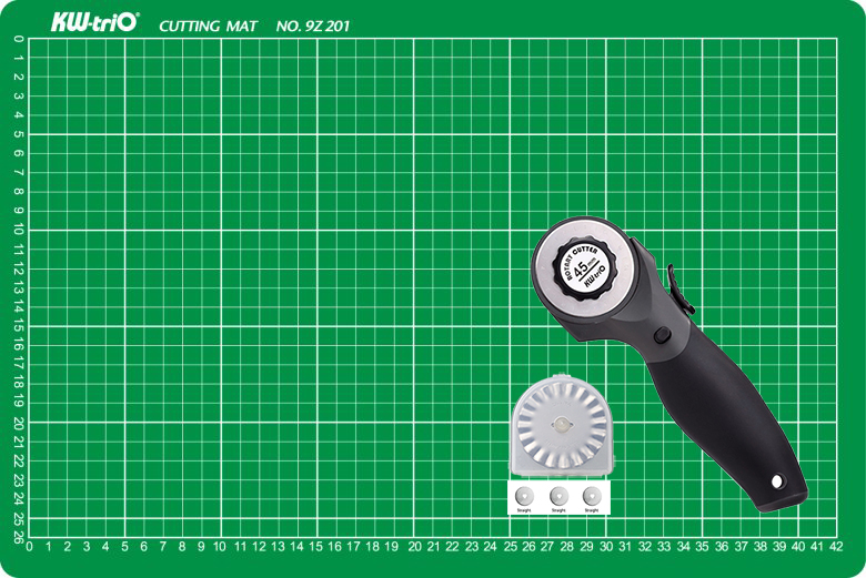 Sada KW-triO řezací podložka A3 + řezací kolečko + náhradní břity rovné - výhodná cena 3889212