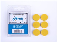 Sada magnetov AVELI, žltá