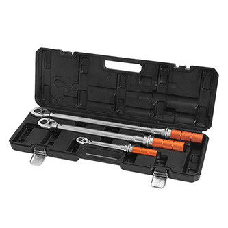 Sada momentových kľúčov, 3 ks, veľkosť 1/4, 3/8, 1/2, kufrík, NEO TOOLS 08-843