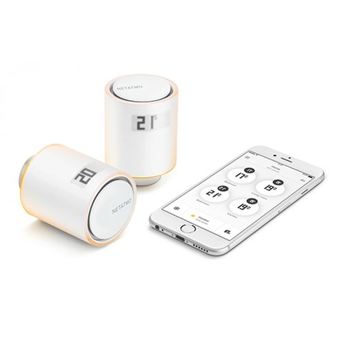 Sada Netatmo Radiator Valves starter pack NVP-EN 2x termostatická bezdrôtová hlavica + Relé + príslušenstvo