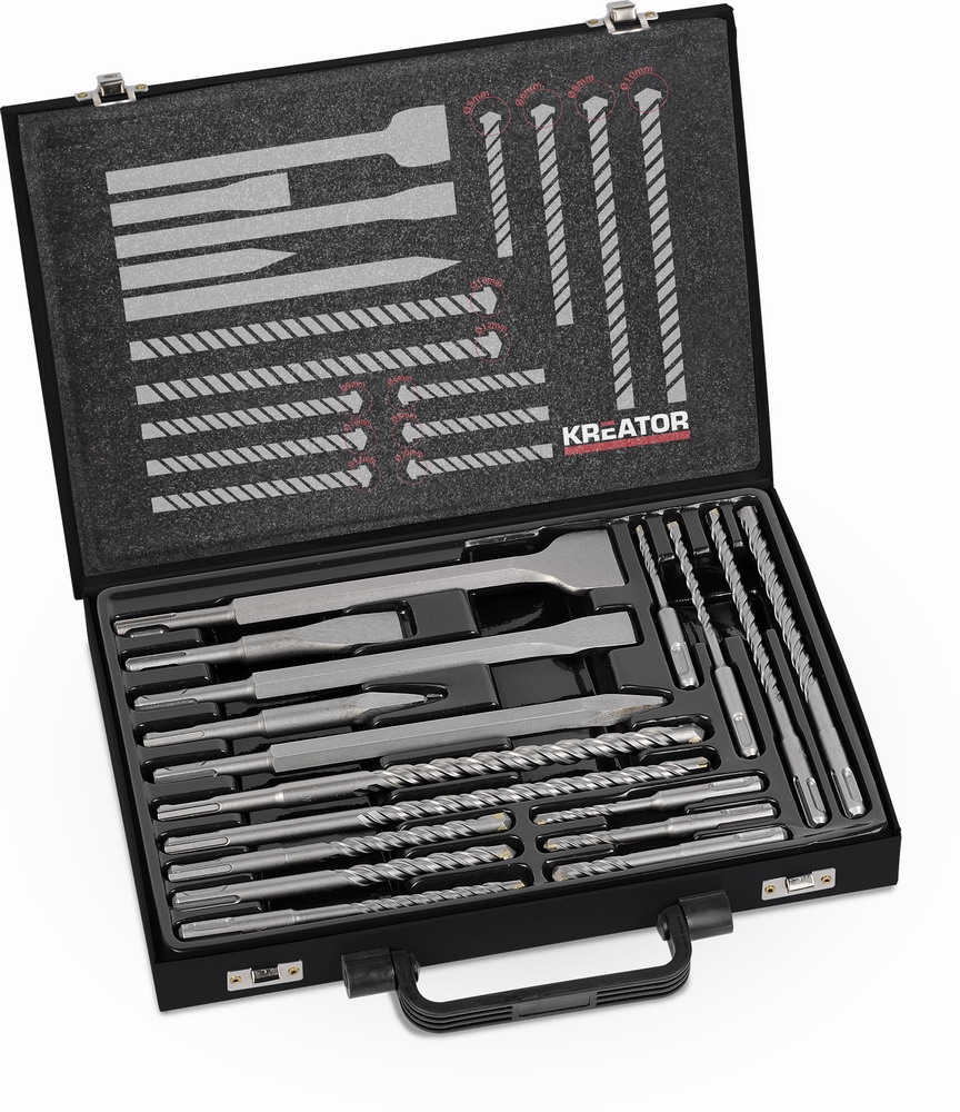 Sada príslušenstva Kreator KRT012801 SDS Plus 17-ks