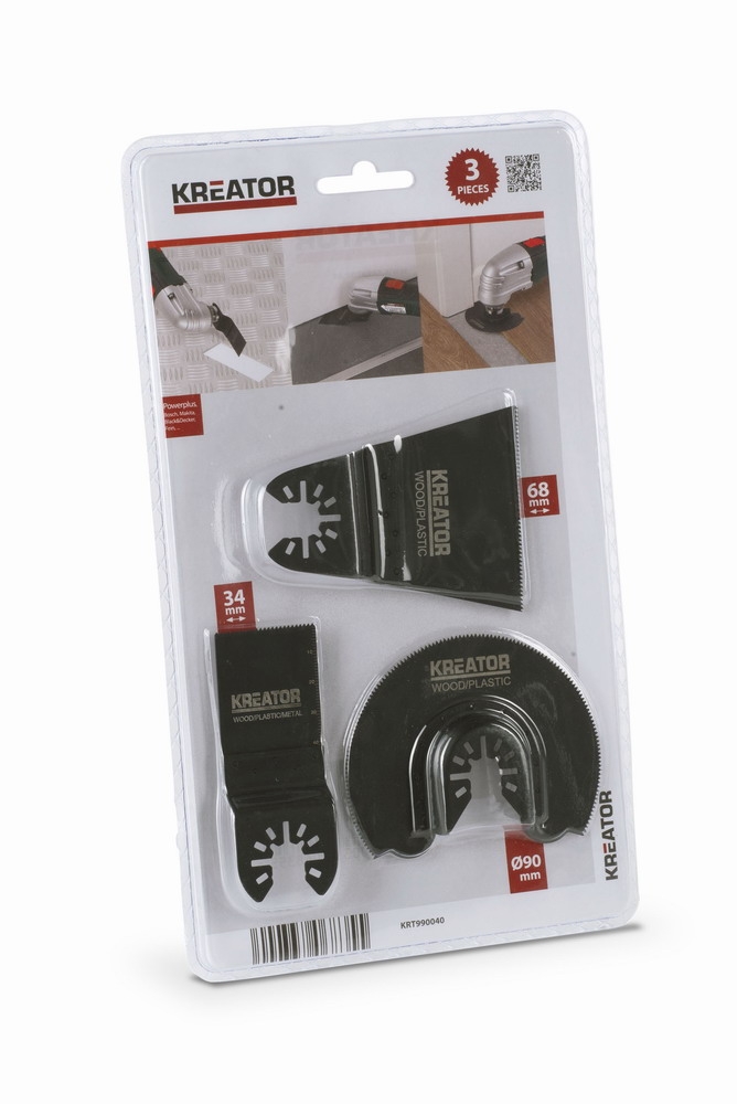 Sada príslušenstva Kreator KRT990040 pre oscilačné brúsky 3ks