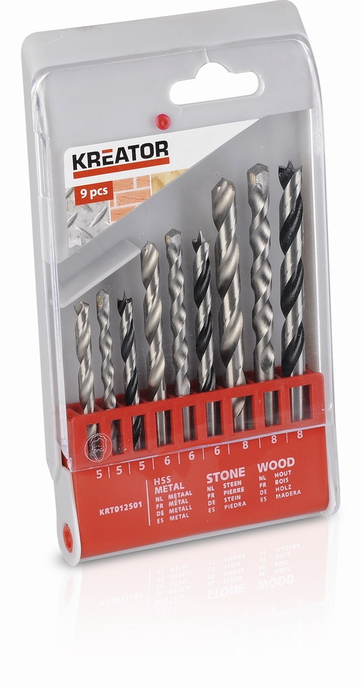 Sada vrtákov Kreator KRT012501 - 9 ks SET