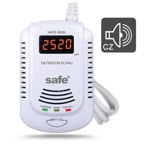 SAFE 808L hlásič zemního plynu 0703123016308