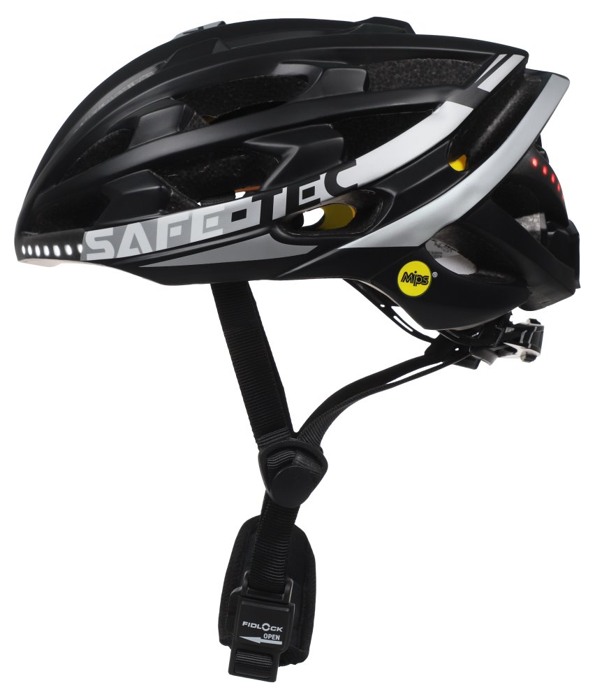 SAFE-TEC Inteligentná Bluetooth helma/ TYR3 Black-silver L 2003-073